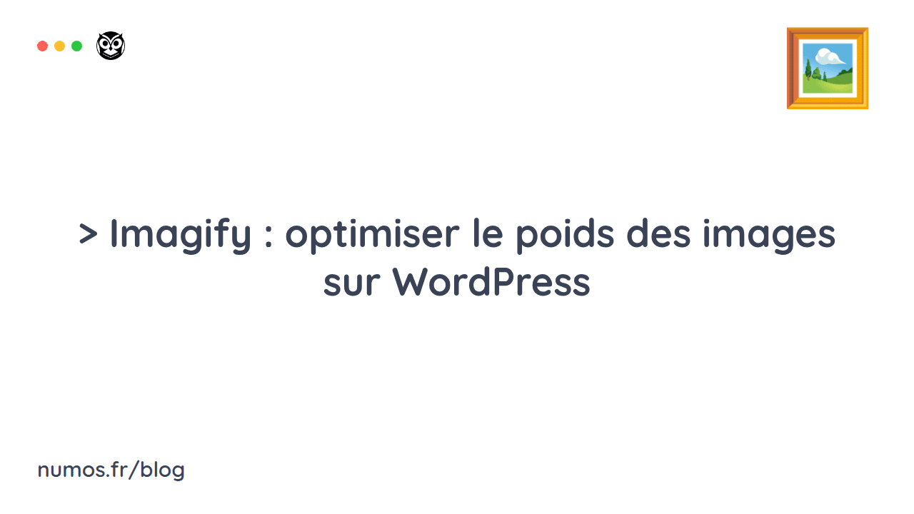 Imagify : optimiser le poids des images sur WordPress